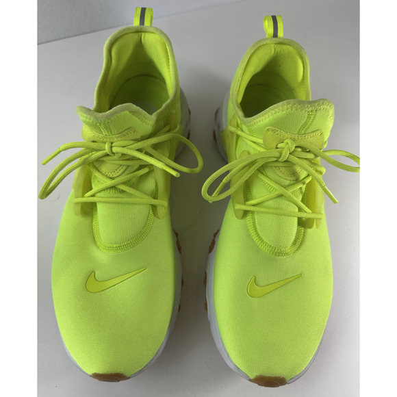 Nike Running Shoes Men's Size 11 React Presto AV2605-702 Neon Yellow Volt White - Picture 2 of 16